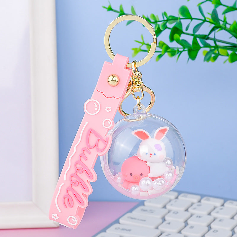 Líquido de caricatura de PVC al por mayor flotante Little Rabbit White Rabbit Quicksand